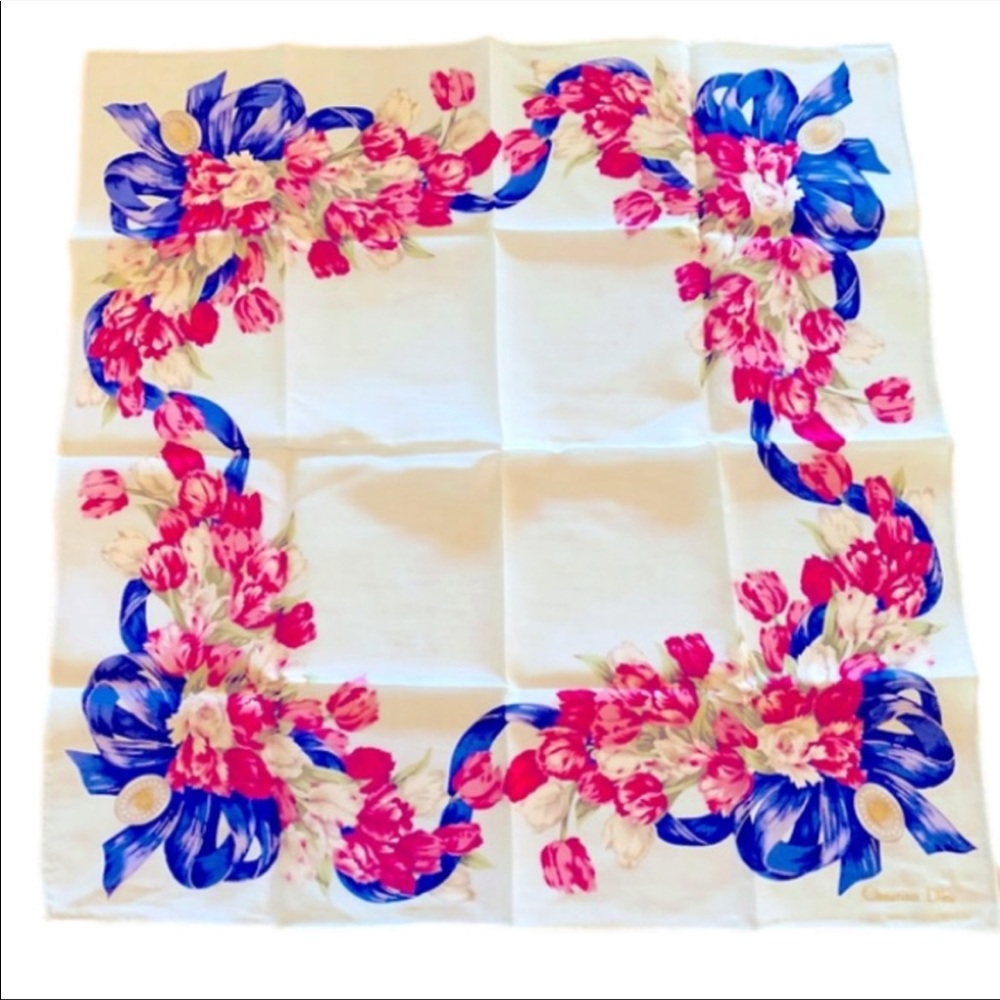𝅺CHRISTIAN DIOR Scarf - 18”x18” - Picture 4 of 6